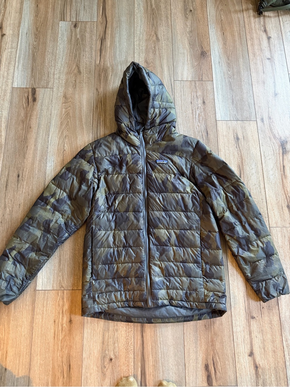 Patagonia Hooded Camo Puffy Jacket